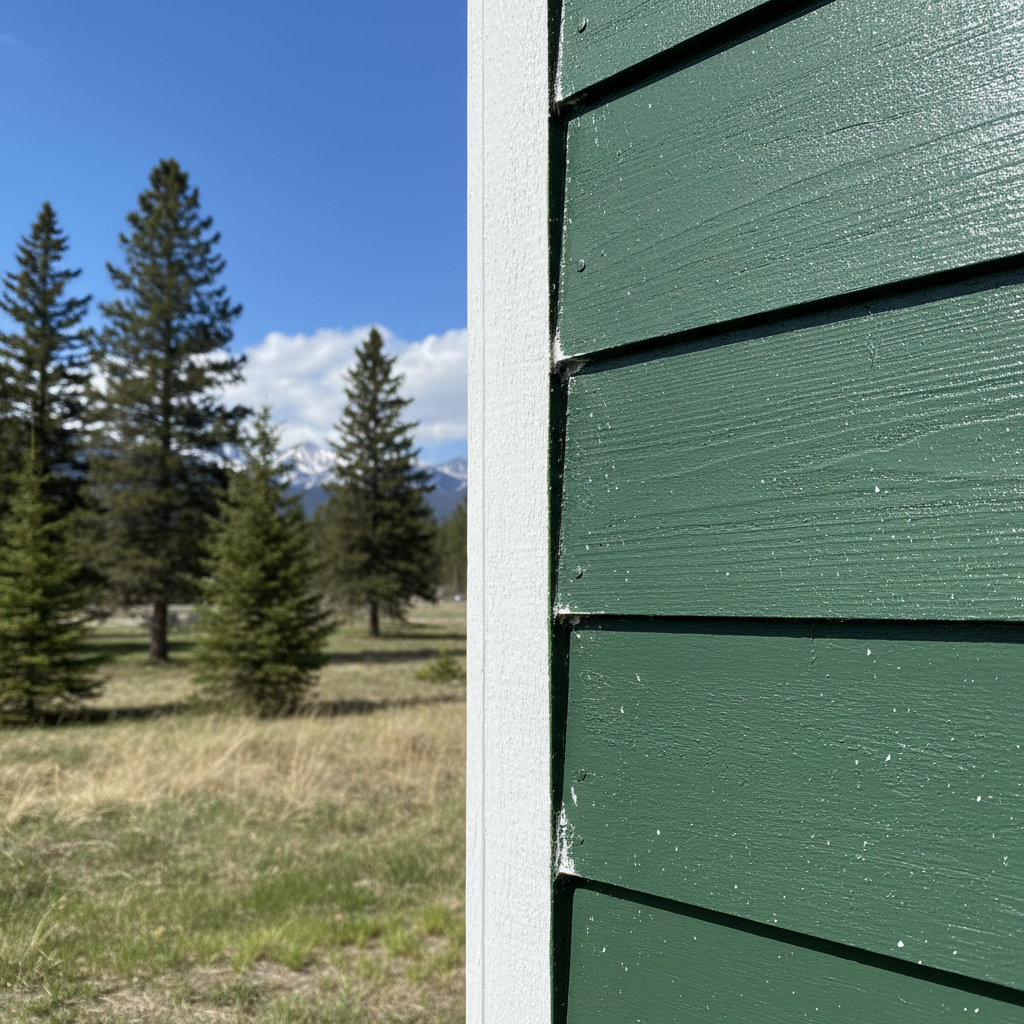 Completed exterior painting work at a residential property in Whitefish, MT