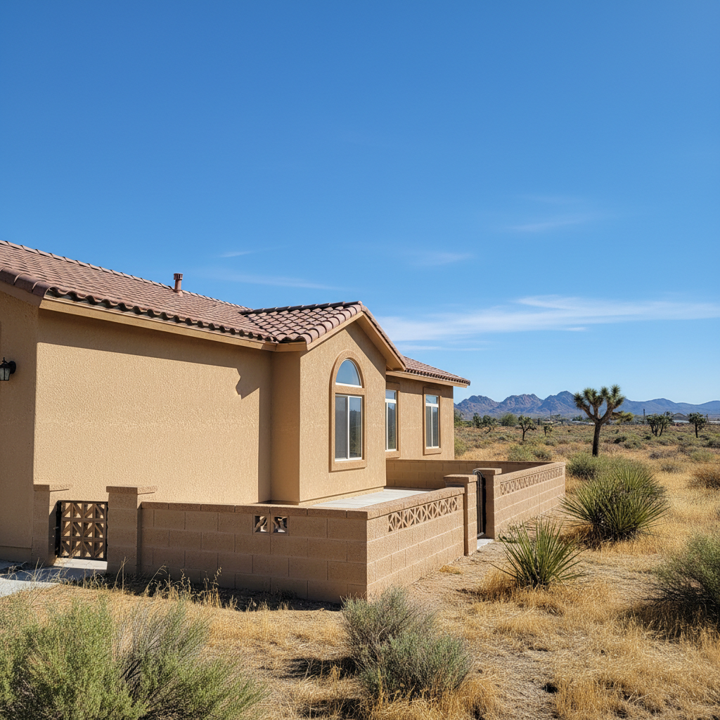 Completed stucco redashing work at a residential property in Victorville, CA