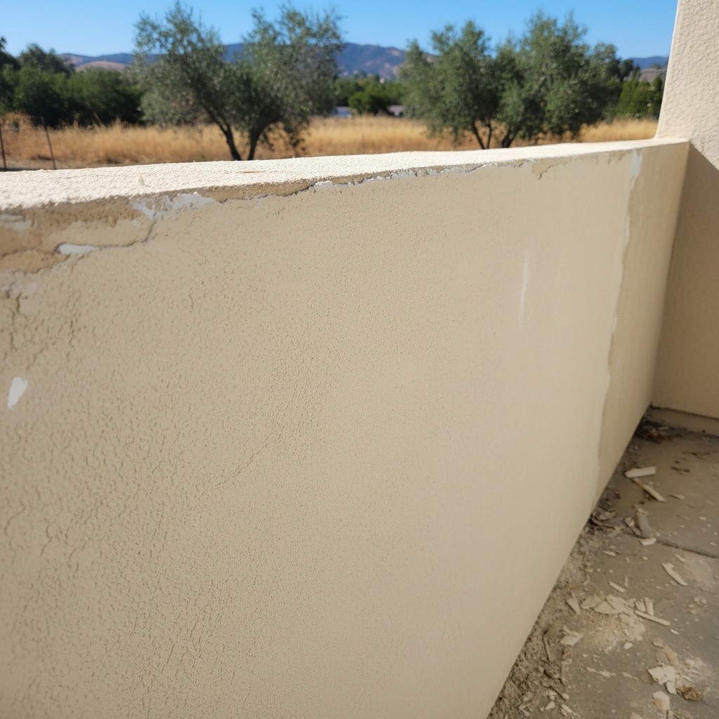 Completed stucco removal work at a residential property in Citrus Heights, CA