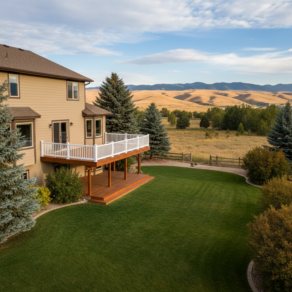 Completed deck painting & staining work at a residential property in Billings, MT