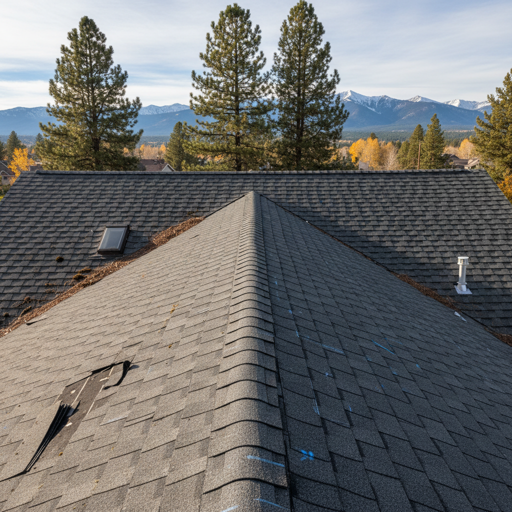 Completed roof inspection work at a residential property in Missoula, MT
