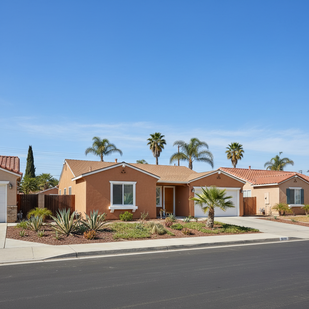 Completed stucco removal work at a residential property in Chula Vista, CA