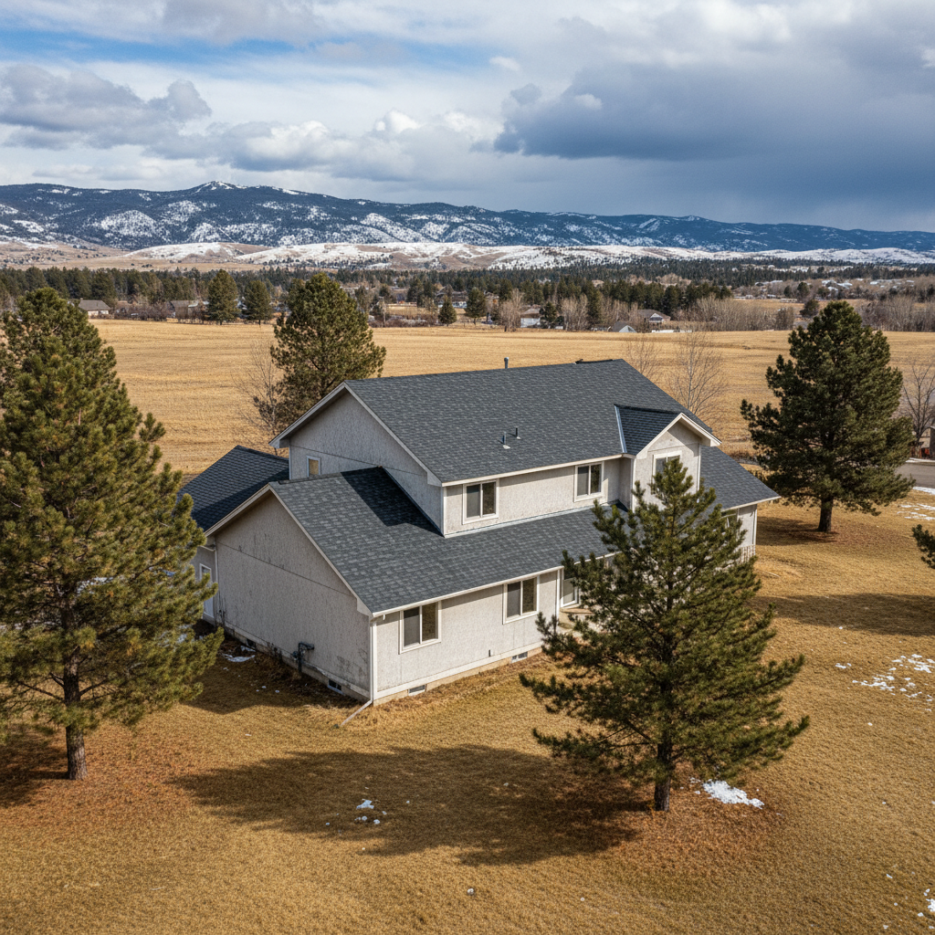 Completed storm damage repair work at a residential property in Billings, MT