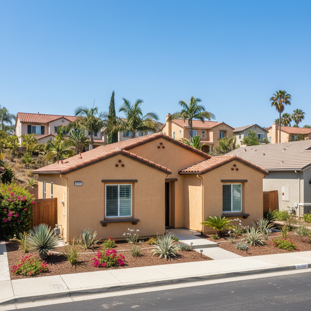 Completed stucco redashing work at a residential property in Chula Vista, CA