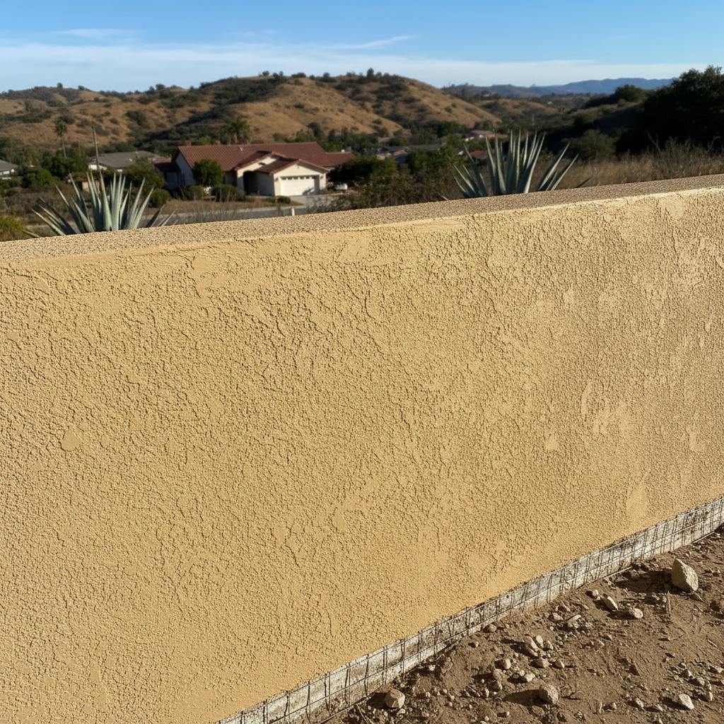 Completed stucco removal work at a residential property in Escondido, CA