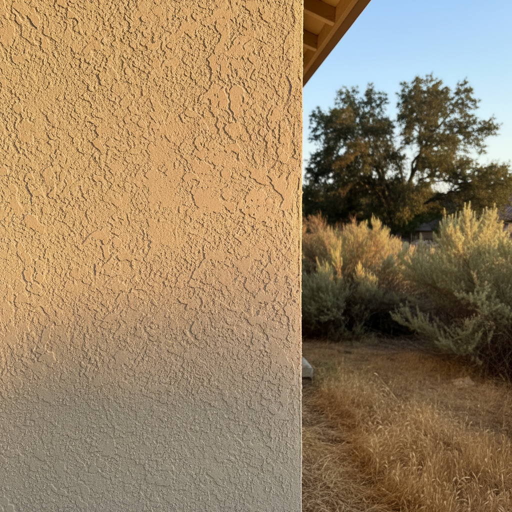 Completed stucco replacement work at a residential property in Lodi, CA