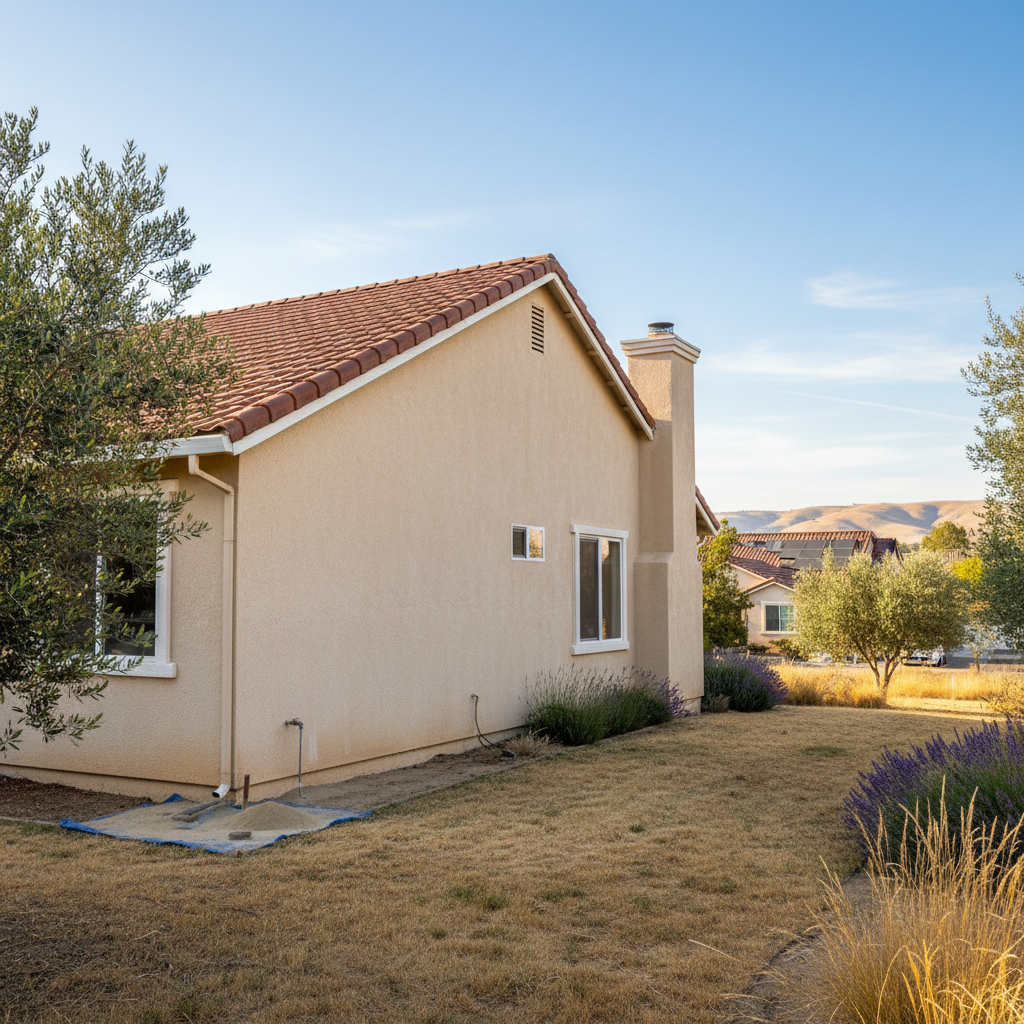 Completed stucco inspection work at a residential property in Fairfield, CA