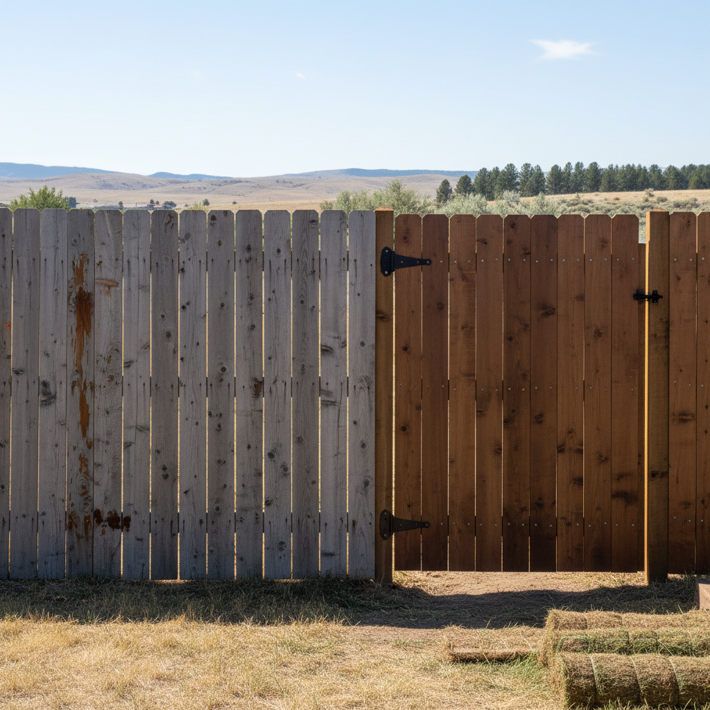Completed gate installation work at a residential property in Billings, MT