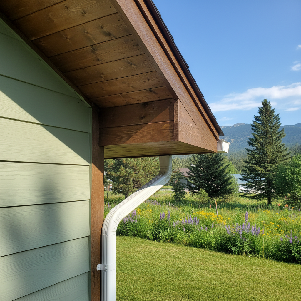 Completed fascia board repair work at a residential property in Missoula, MT