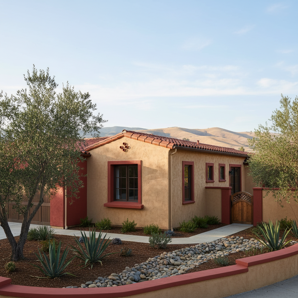 Completed stucco installation work at a residential property in Antioch, CA