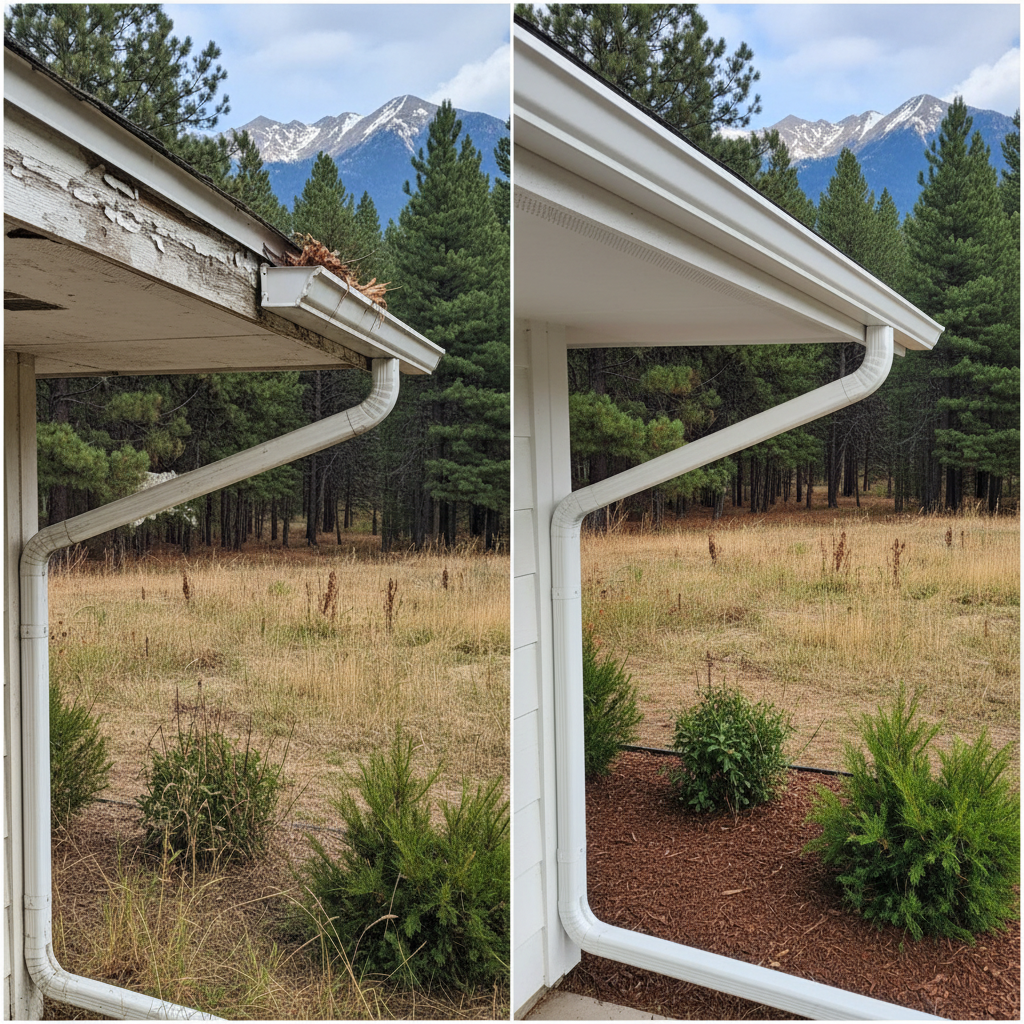 Completed soffit repair work at a residential property in Missoula, MT