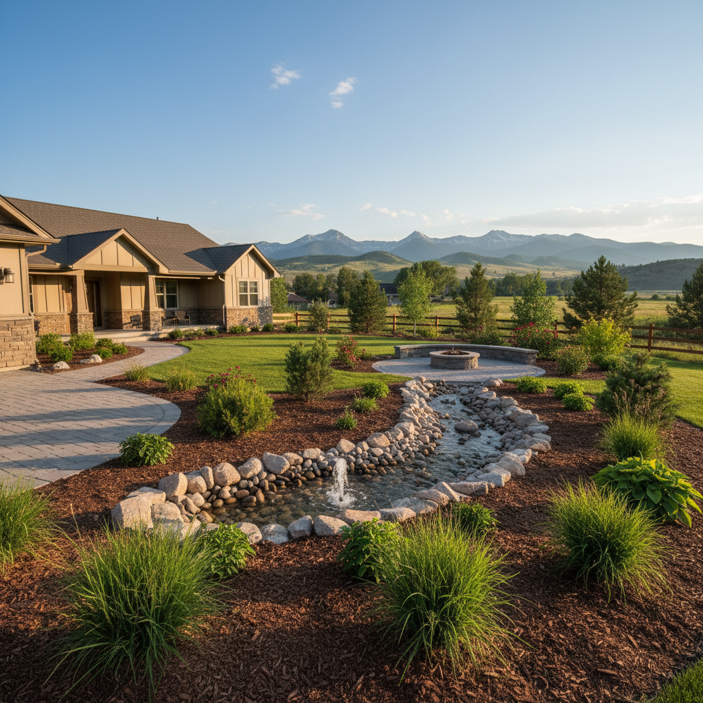 Completed landscape design work at a residential property in Missoula, MT