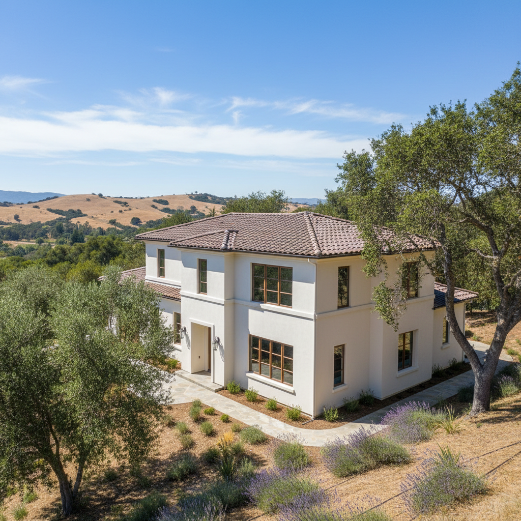 Completed eifs installation work at a residential property in Saratoga, CA
