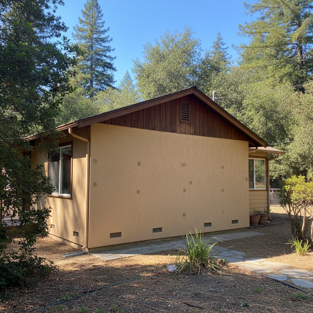 Completed stucco inspection work at a residential property in Ben Lomond, CA