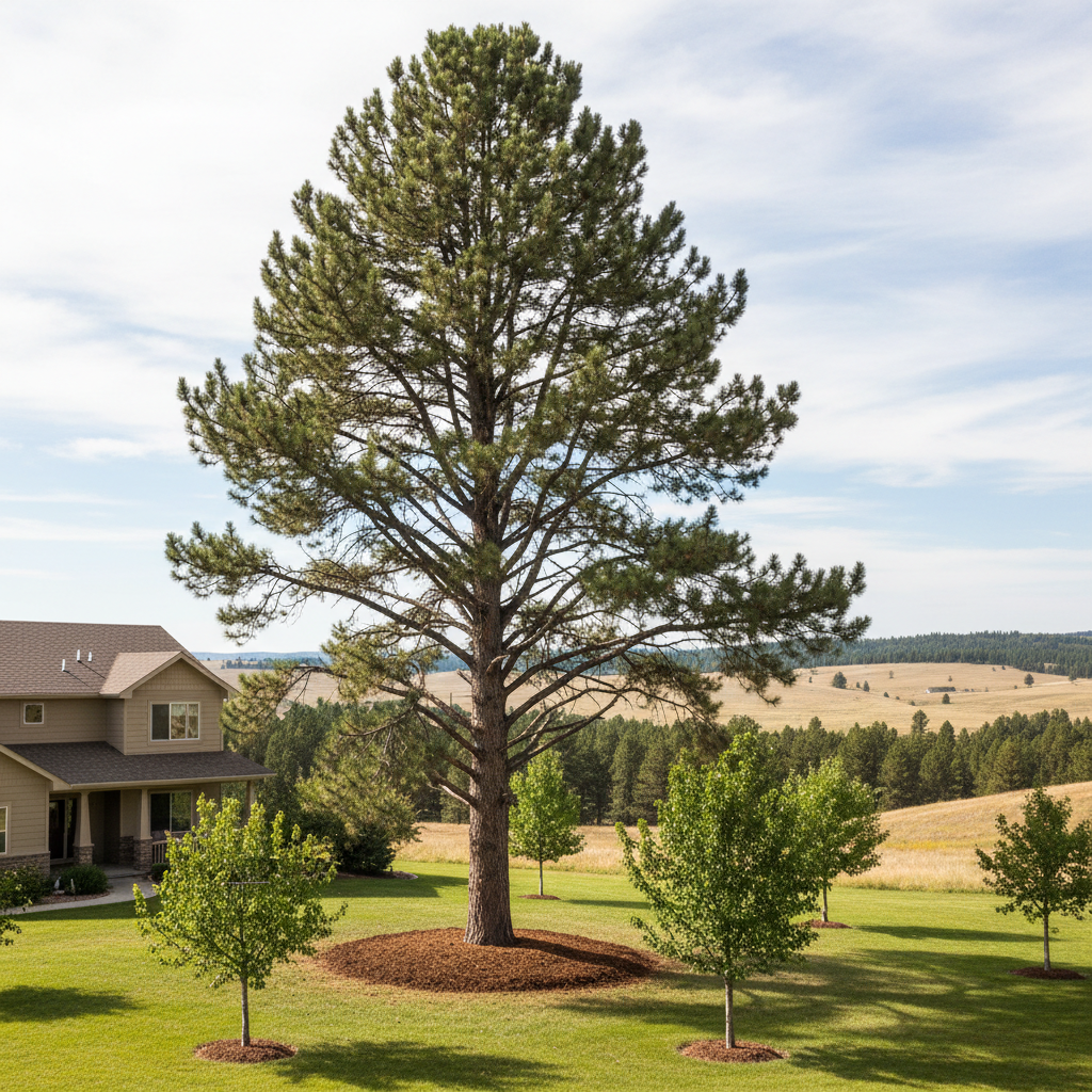 Completed tree health & care work at a residential property in Billings, MT