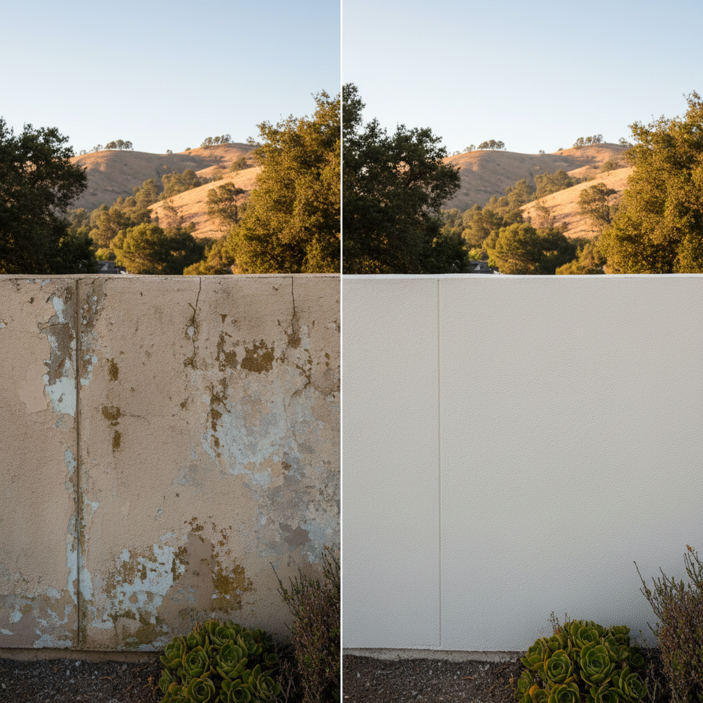 Completed stucco redashing work at a residential property in Berkeley, CA
