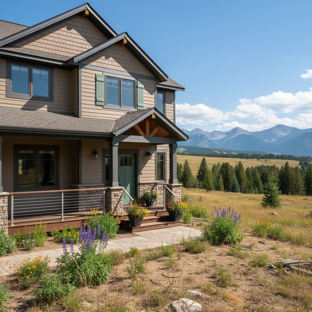 Completed color consultation work at a residential property in Big Sky, MT