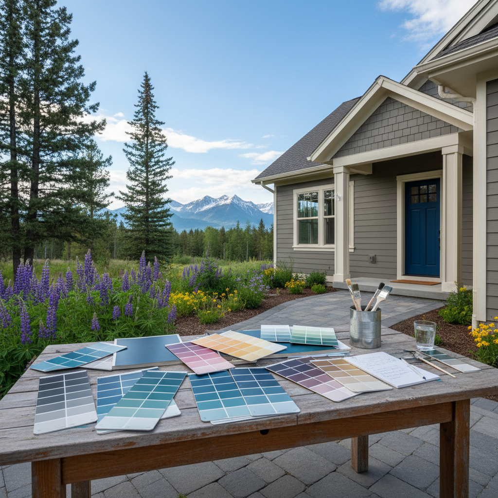 Completed color consultation work at a residential property in Whitefish, MT
