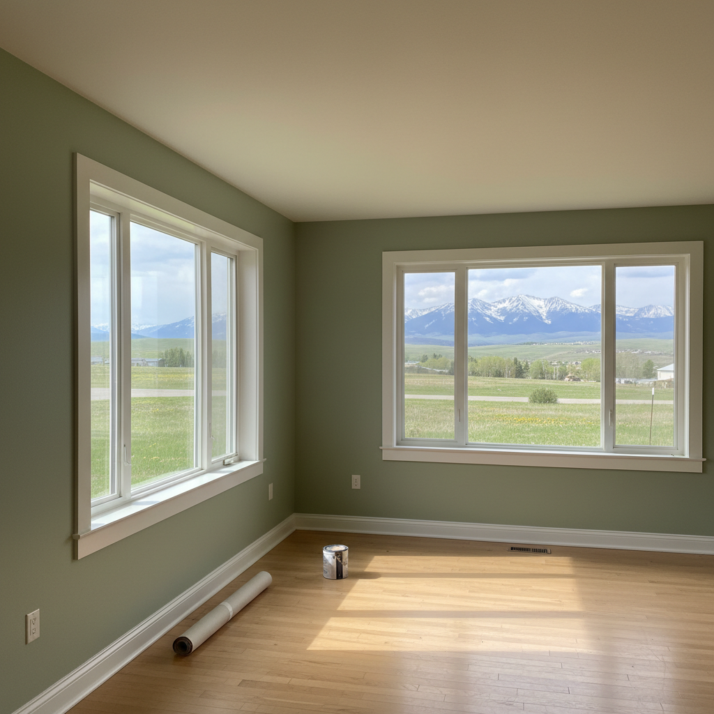 Completed interior painting work at a residential property in Bozeman, MT