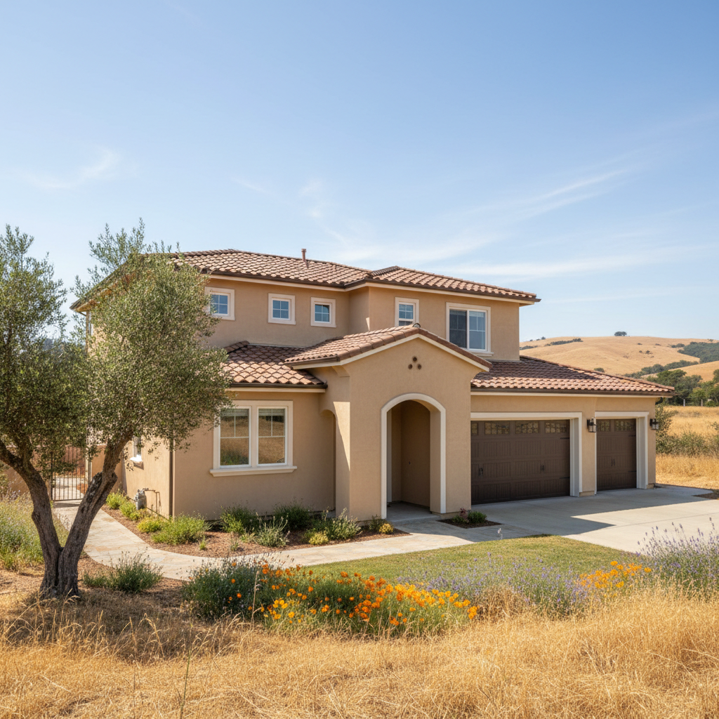 Completed commercial stucco work at a residential property in Santa Rosa, CA