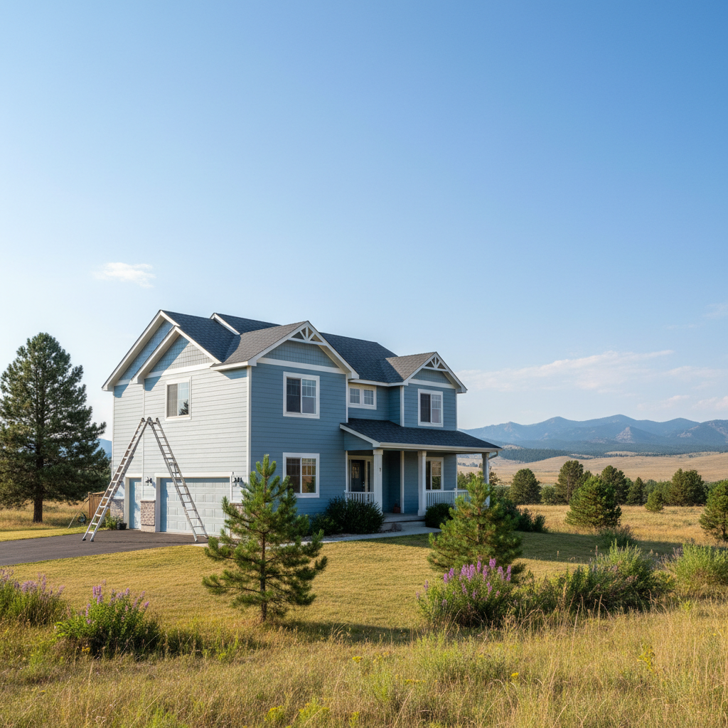 Completed exterior painting work at a residential property in Great Falls, MT