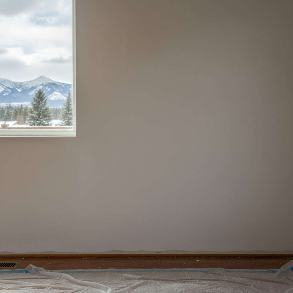Completed wallpaper removal work at a residential property in Victor, MT