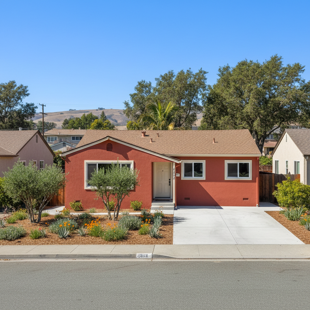 Completed stucco redashing work at a residential property in Castro Valley, CA