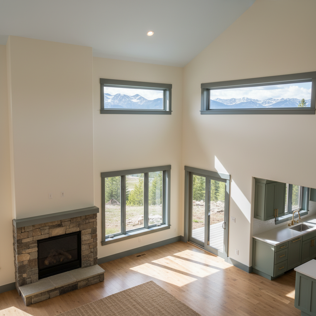 Completed interior painting work at a residential property in Big Sky, MT