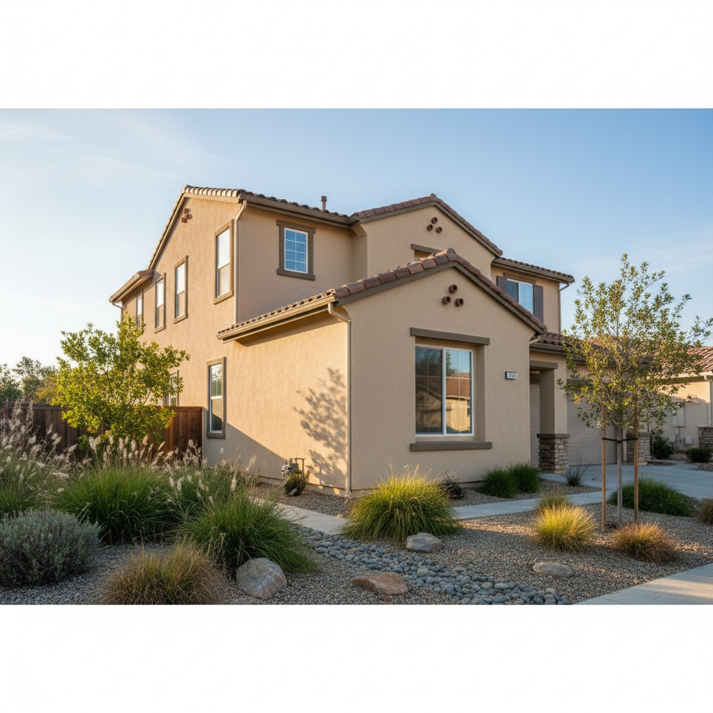 Completed eifs installation work at a residential property in Fremont, CA
