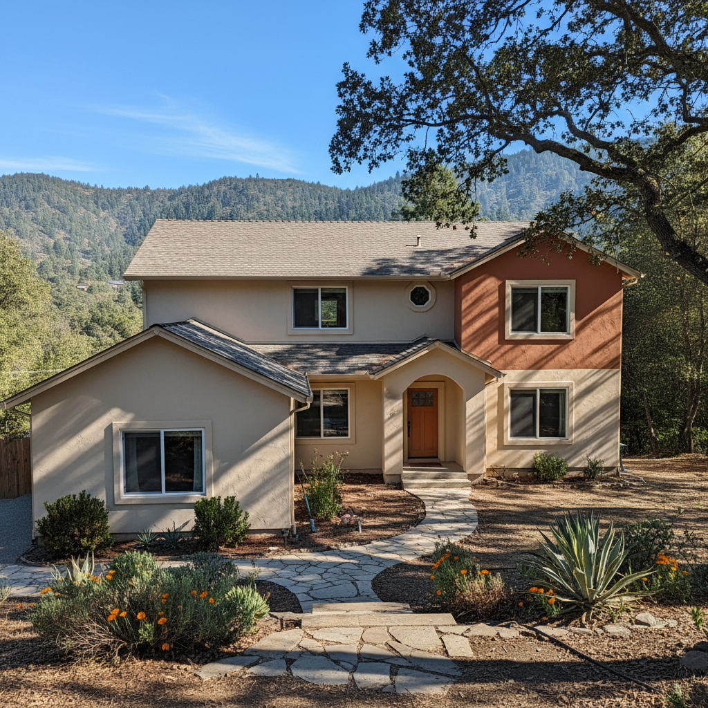 Completed stucco inspection work at a residential property in Boulder Creek, CA