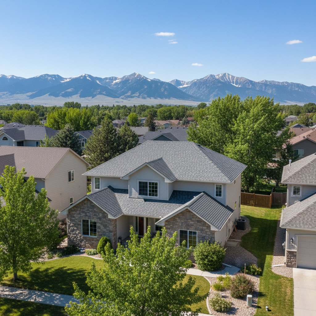 Completed roof inspection work at a residential property in Bozeman, MT