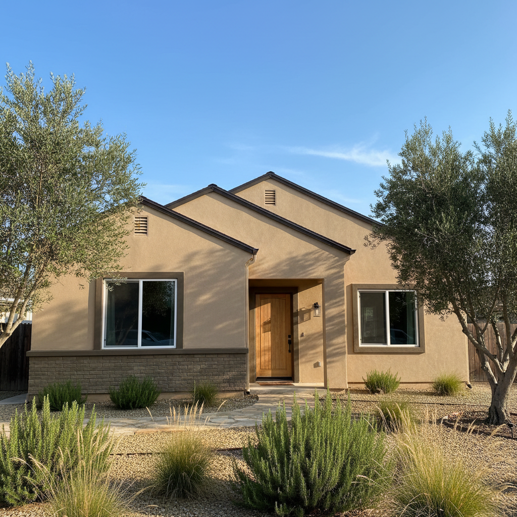 Completed stucco removal work at a residential property in Soledad, CA