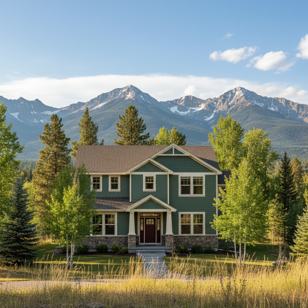 Completed commercial painting work at a residential property in Whitefish, MT