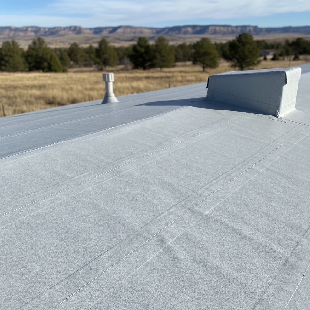 Completed commercial tpo roofing work at a residential property in Billings, MT