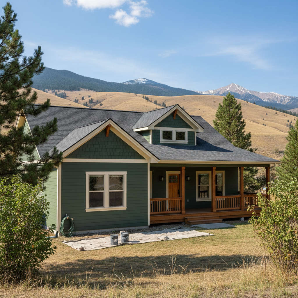 Completed commercial painting work at a residential property in Victor, MT