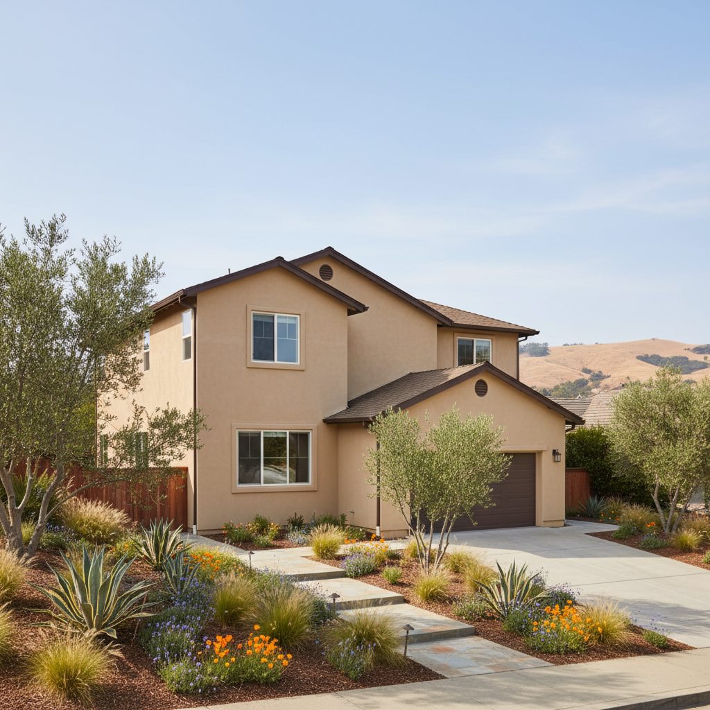 Completed commercial stucco work at a residential property in Fremont, CA