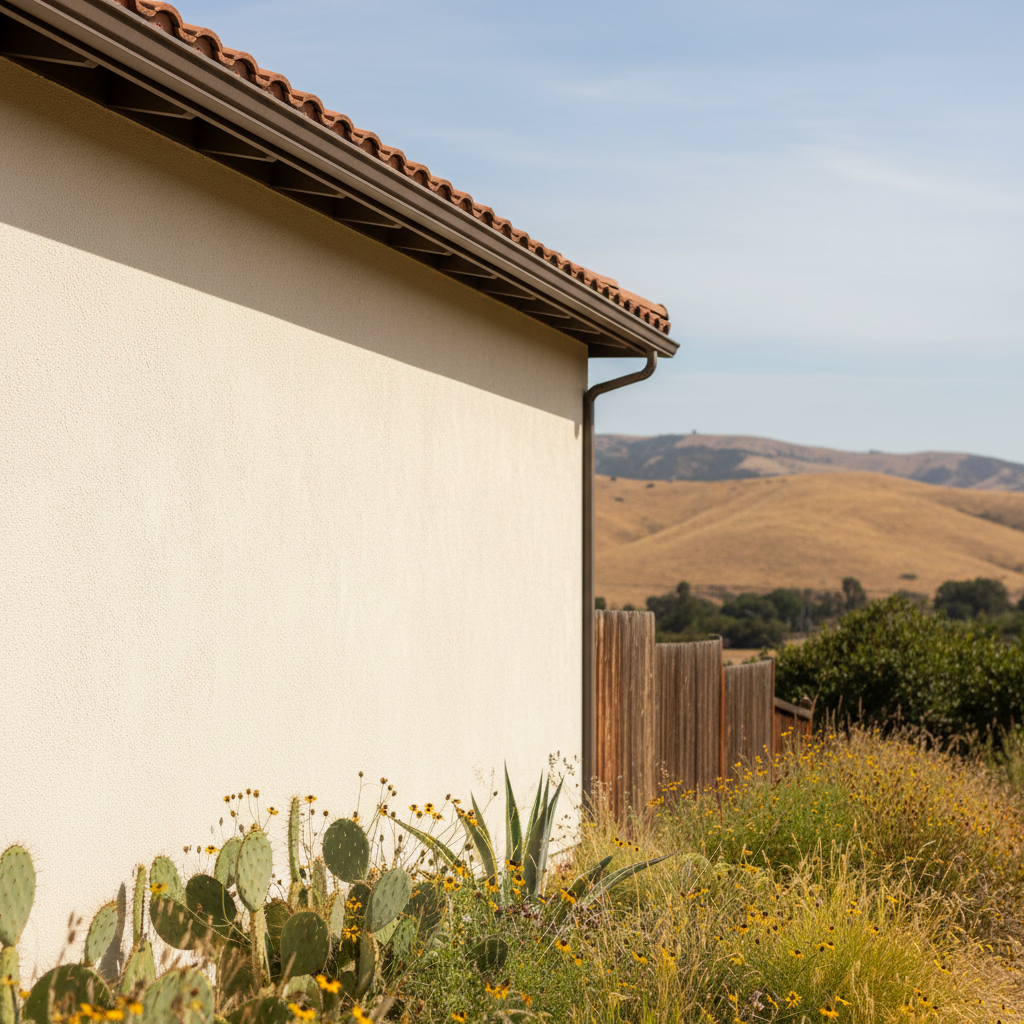 Completed residential stucco work at a residential property in Soledad, CA