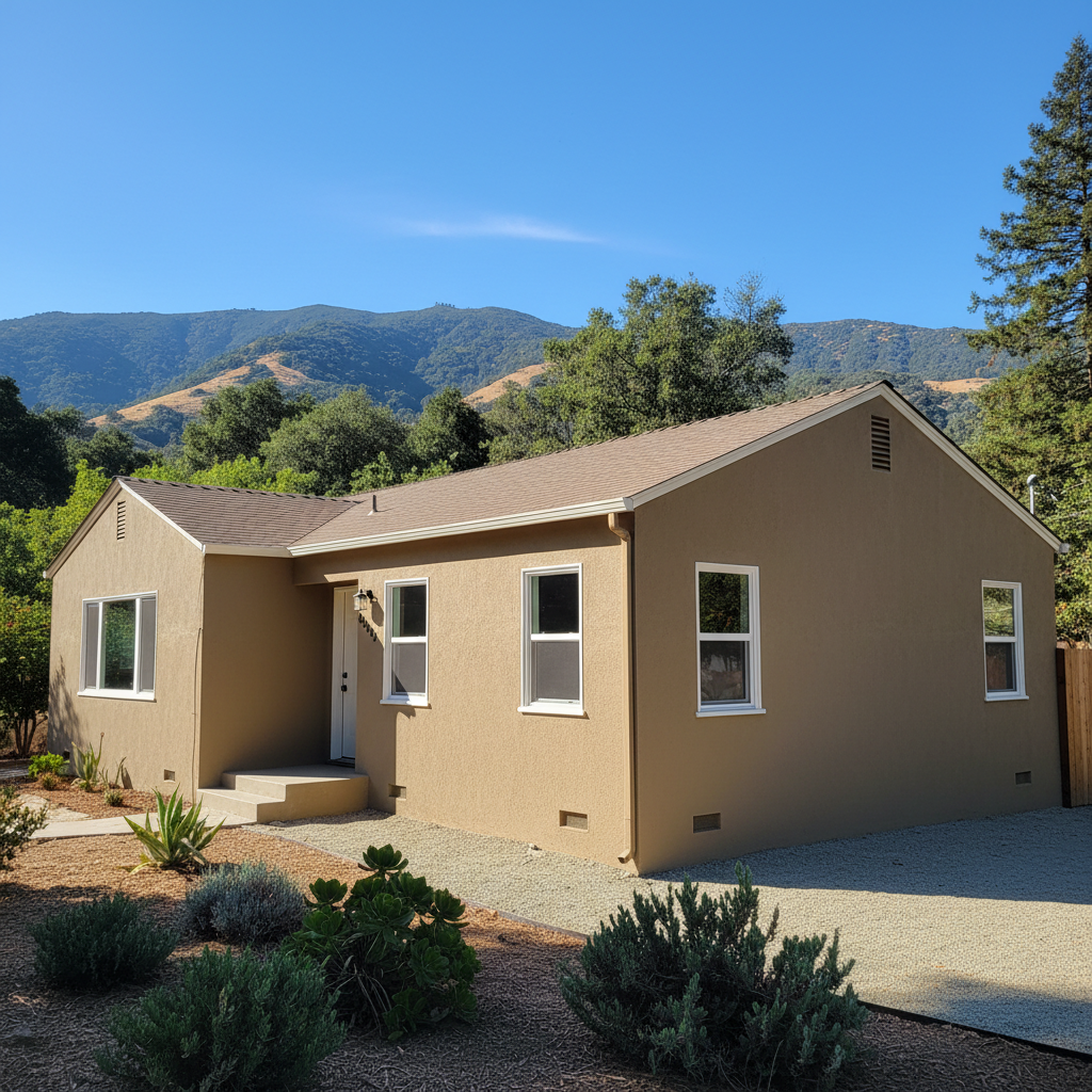 Completed eifs installation work at a residential property in Boulder Creek, CA