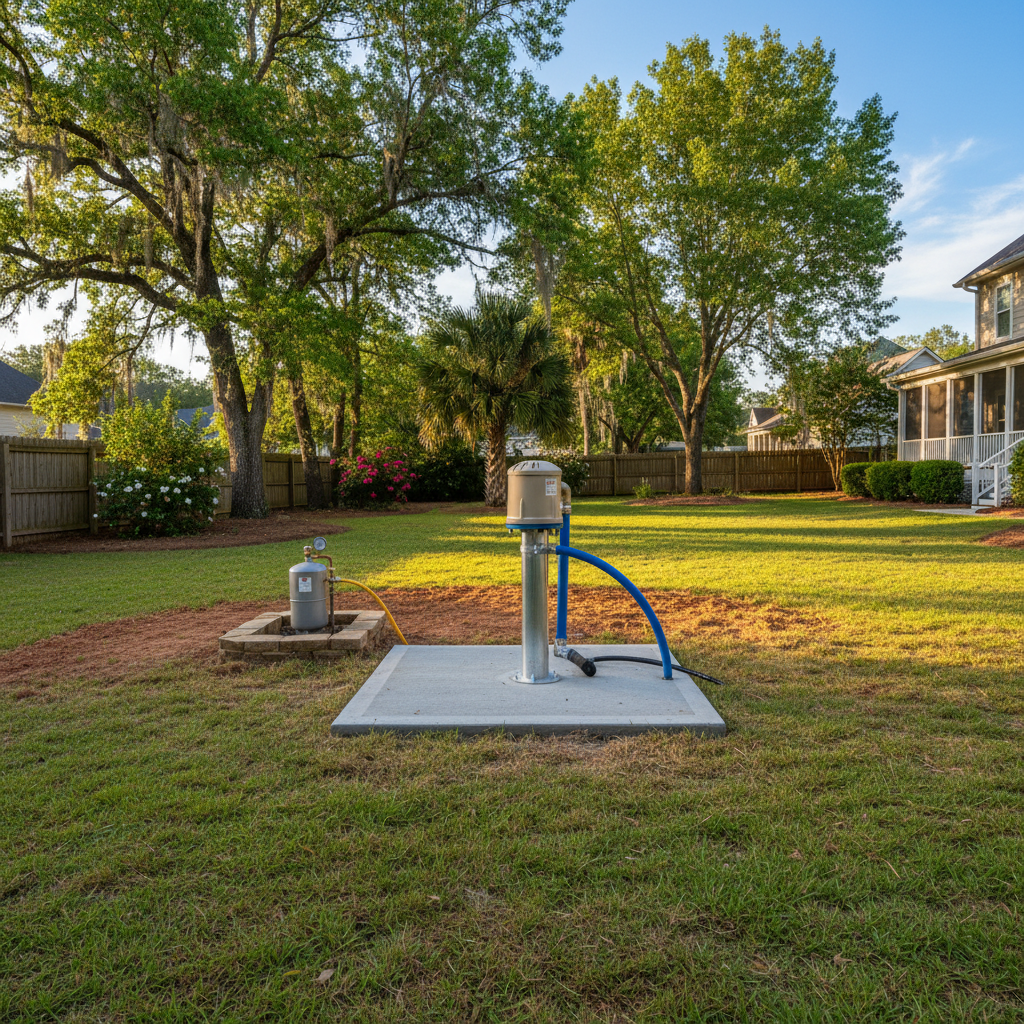 Completed well drilling work at a residential property in Summerville, SC