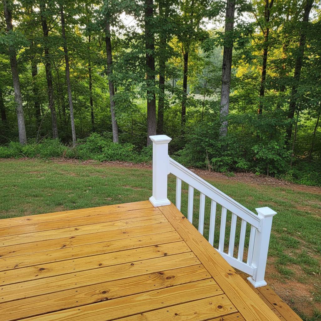 Completed deck repair work at a residential property in Norris, TN