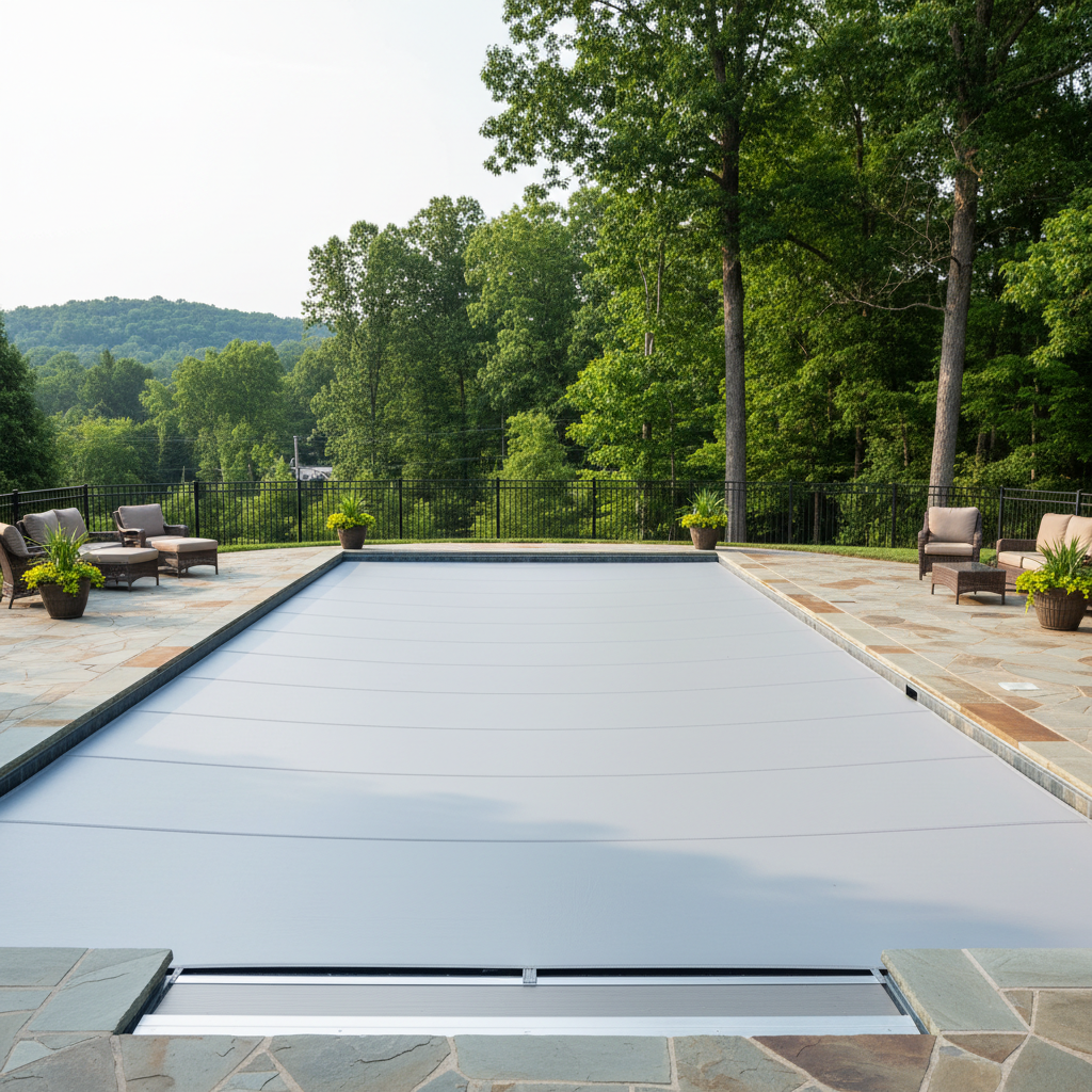 Completed automatic cover installation work at a residential property in Knoxville, TN