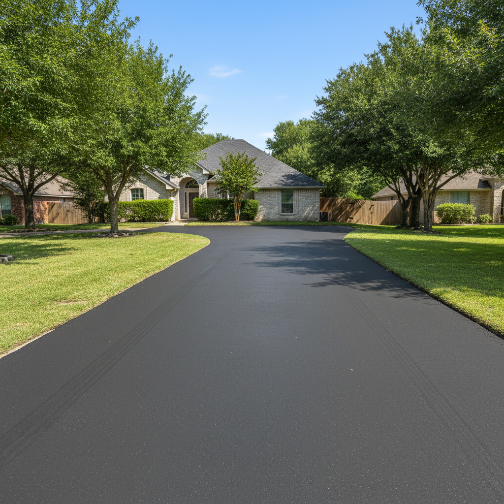 Completed slurry coating work at a residential property in Mesquite, TX