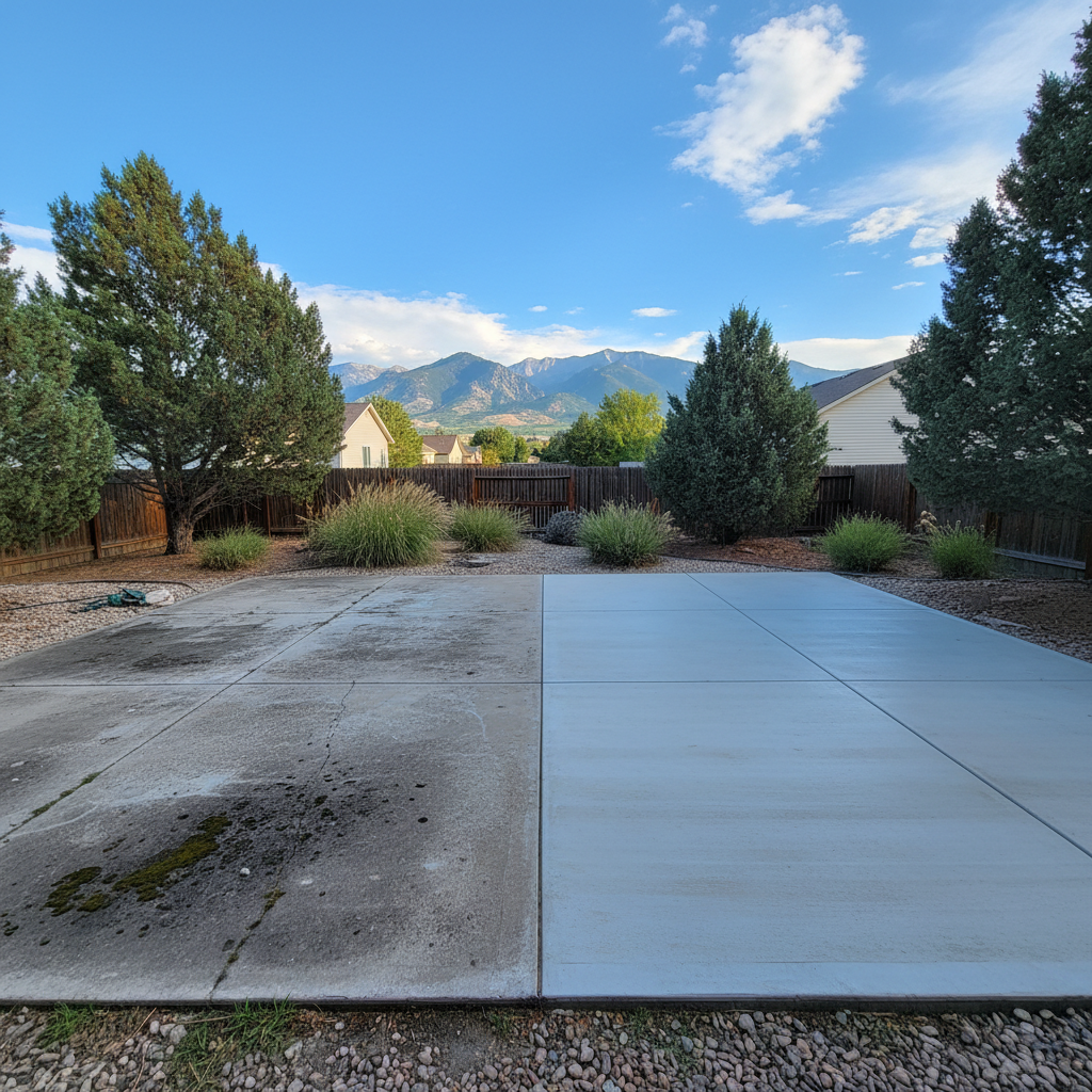 Completed concrete flatwork work at a residential property in Millcreek, UT