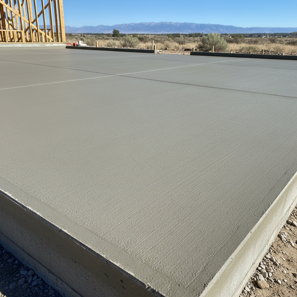 Completed concrete foundations work at a residential property in Murray, UT