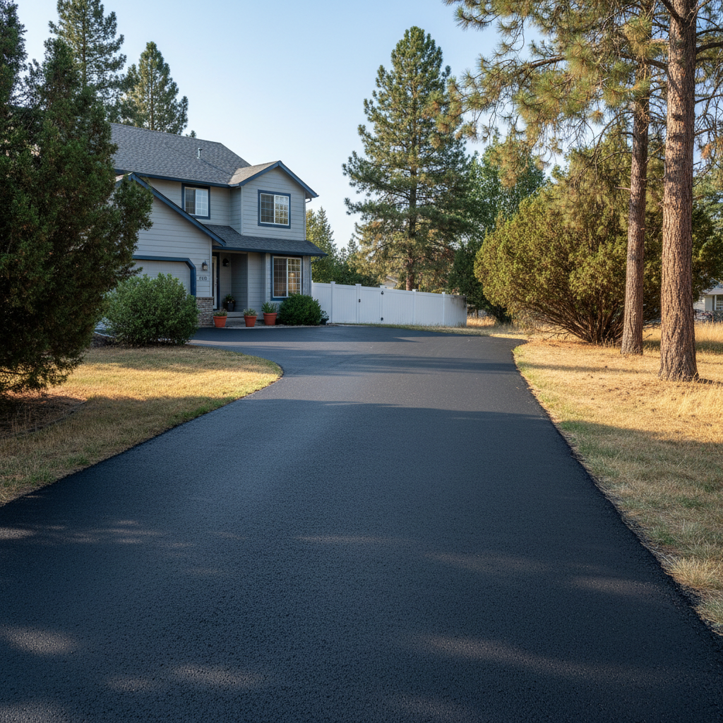 Completed slurry coating work at a residential property in Richland, WA