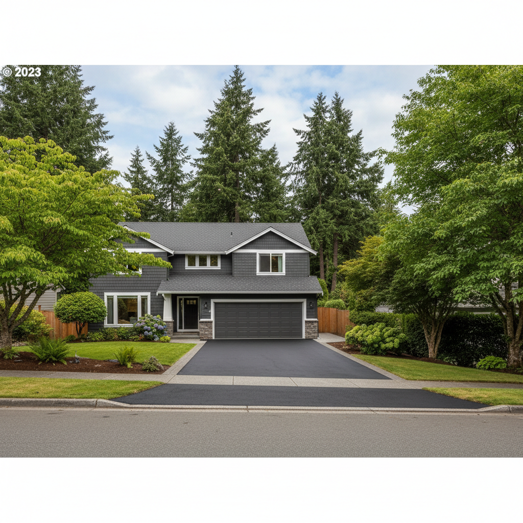 Completed commercial asphalt work at a residential property in Seattle, WA
