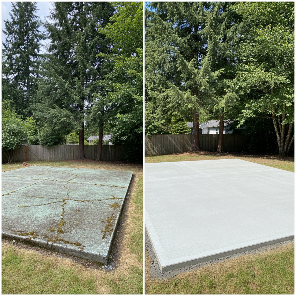 Completed concrete foundations work at a residential property in Kirkland, WA