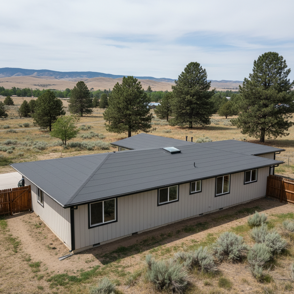 Completed flat roofing work at a residential property in Pasco, WA