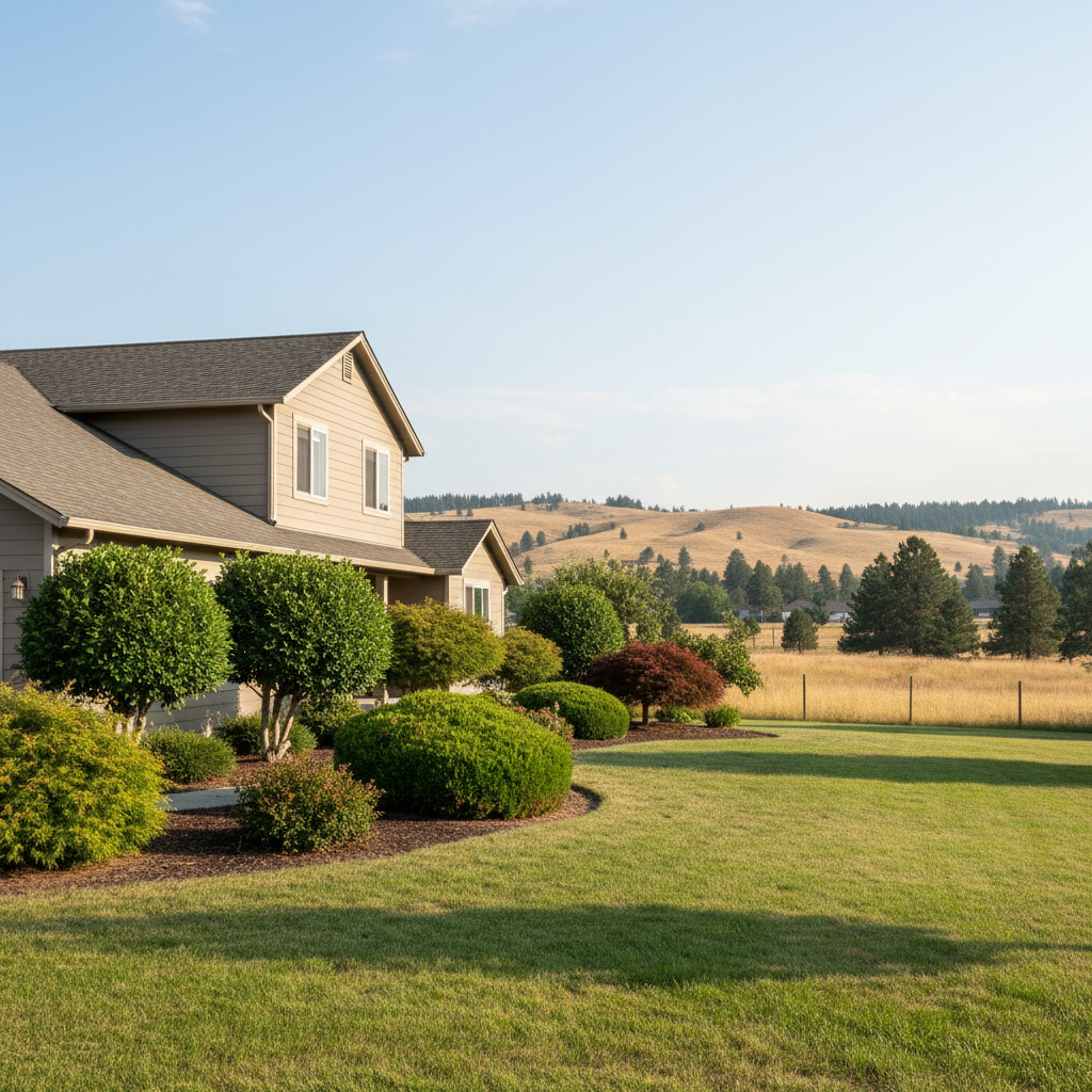 Completed shrub & bush trimming work at a residential property in Pasco, WA