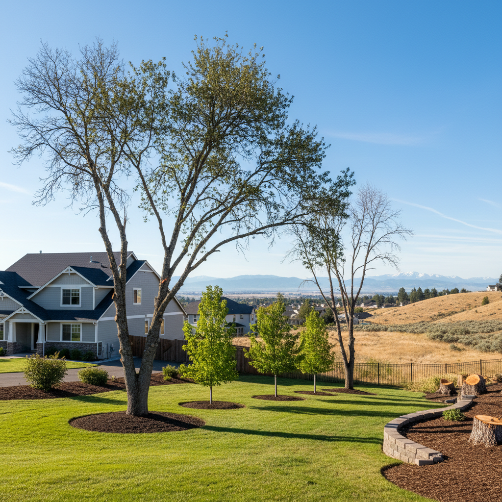 Completed tree health & care work at a residential property in Richland, WA